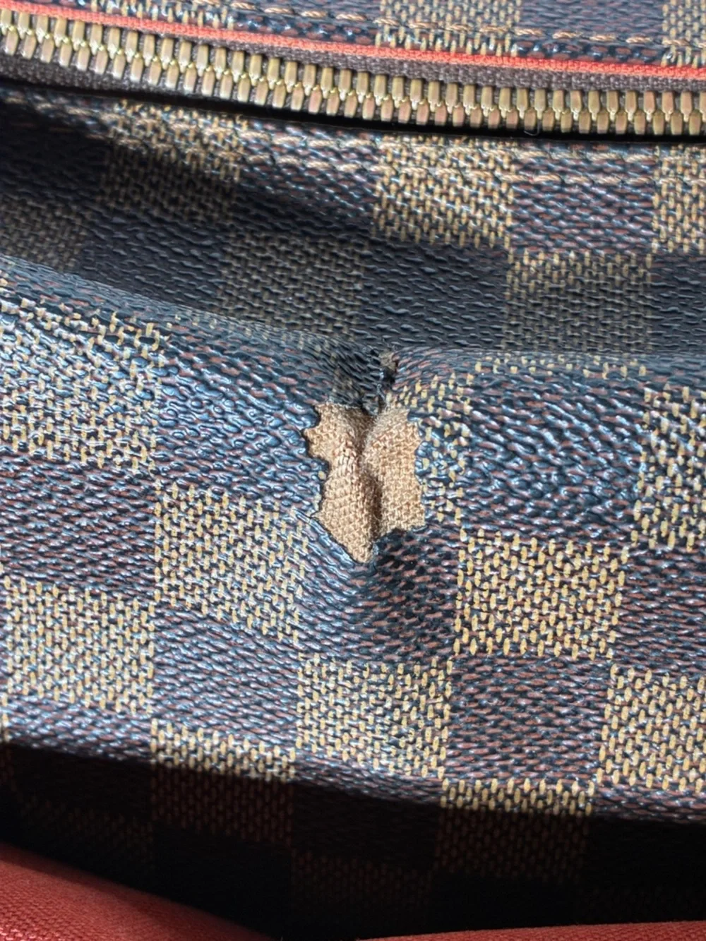 Pre -love Authentic Louis Vuitton Damier Ebene Naviglio Crossbody Bag